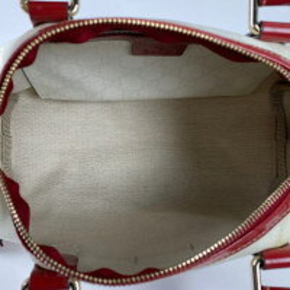 Gucci GG Tattoo Heart Collection Handbag White Red - Picture 6 of 6